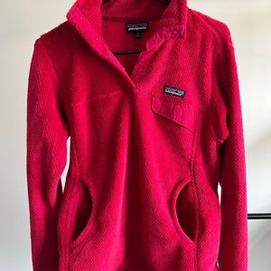 Fuscia Patagonia Snap T Fleece